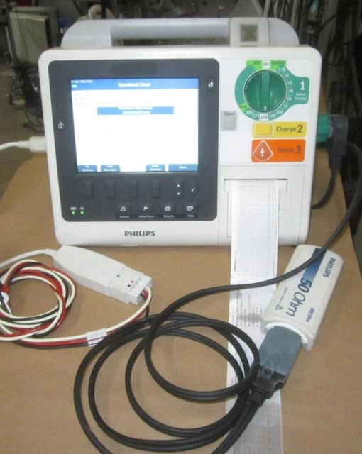 Philips Heartstart XL+ Plus Biphasic 3 Lead Monitor PACING XL PLUS XL+ BATTERY