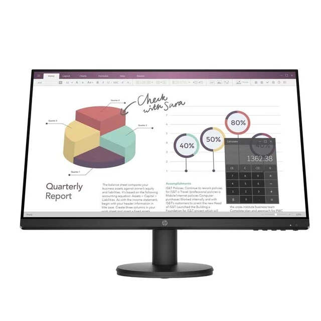 HP P24v G4 P-Series 60,5 cm (23,8 Zoll) LED Monitor Full HD 5ms 60Hz Office