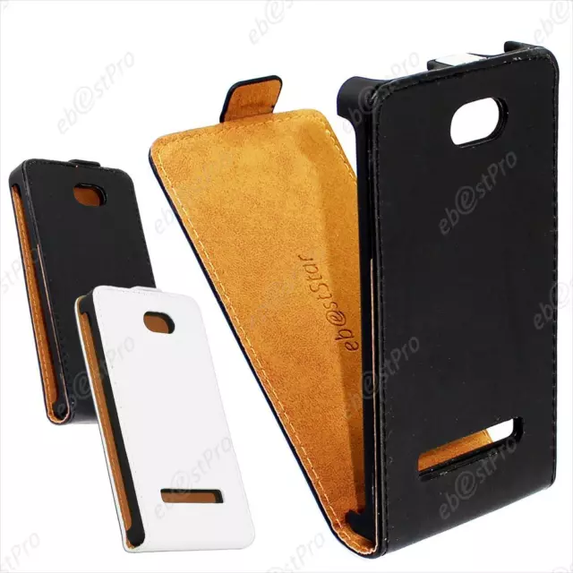 Accessoire Housse Etui Coque Rabatable Flip PU Cuir HTC Windows Phone 8S +Film