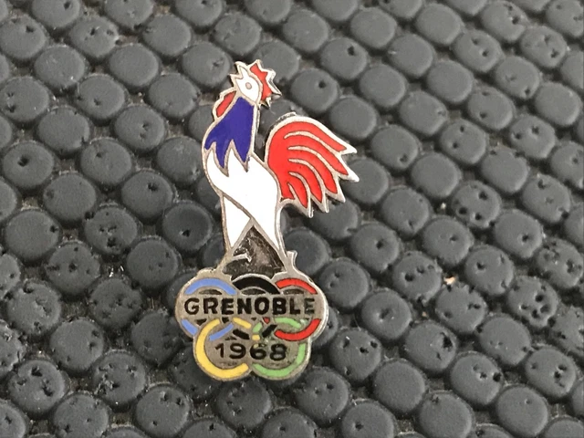Patch Brodé Coq équipe De France - Jeux Olympiques Tokyo 1964, Bon état, Fabrication Française