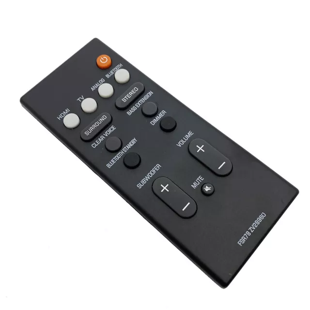 Replacement remote control for Yamaha YAS-106 YAS-107 YAS-207 ATS-1060 ATS-1070