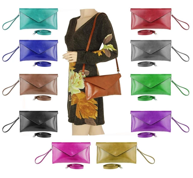 Produktbild von Woodwear Holzhandtasche Clutch Damen-Schultertasche Damen-Umhängetaschen (eckig) Modell Naturbegleiter Walnuss