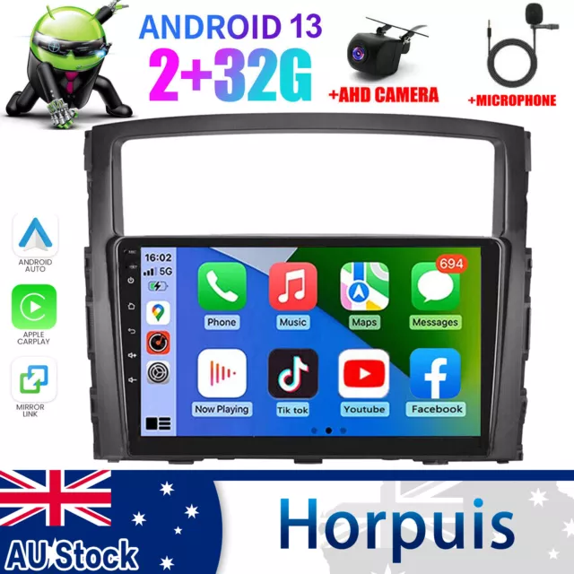 Android 13 Carplay For 2006-2014 Mitsubishi Pajero Car Radio GPS Head Unit 2+32G