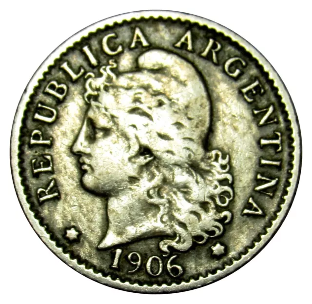 Argentina 5 Centavos coin 1906 KM#34