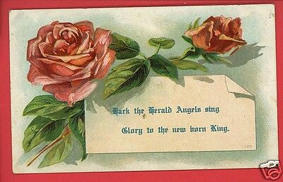 Christmas Carol Song Hark The Herald Angels Sing 1908  Postcard