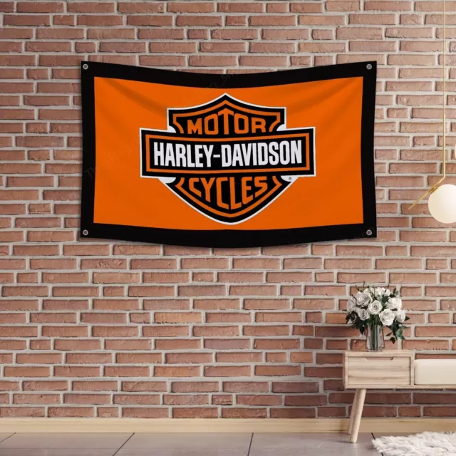 Drapeau de motos Harley Davidson, 3x5 pieds, bannière de Garage, décor...