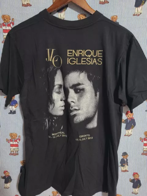 Jennifer Lopez Enrique Iglesias 2012 Music Tour Unisex Black T-Shirt Large JLo