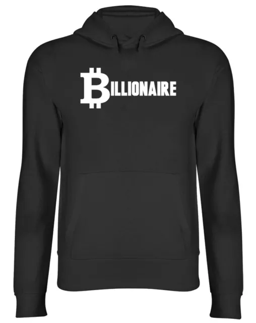 Bitcoin Billionaire Mens Ladies Womens Hoodie Hooded Top