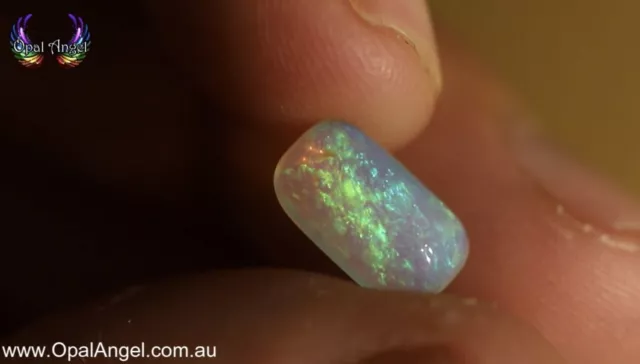 Australian opal Andamooka Crystal opal solid 1.4cts cushion cut