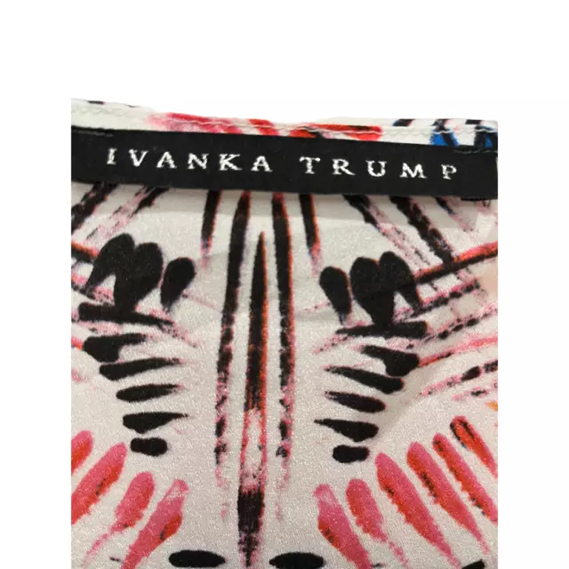 Ivanka Trump V Neck Rivet Embellished Long Sleeve Mini Dress Size L/XL 3