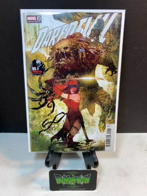 Daredevil #2 Elektra Vs Predator Variant 1St Print Marvel Comics 2022 Nm