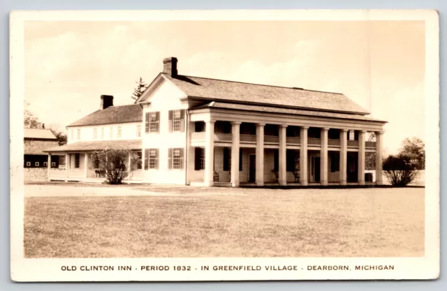 Michigan Real Photo Postcard~Dearborn~Old Clinton Inn Greenfield Village~RPPC