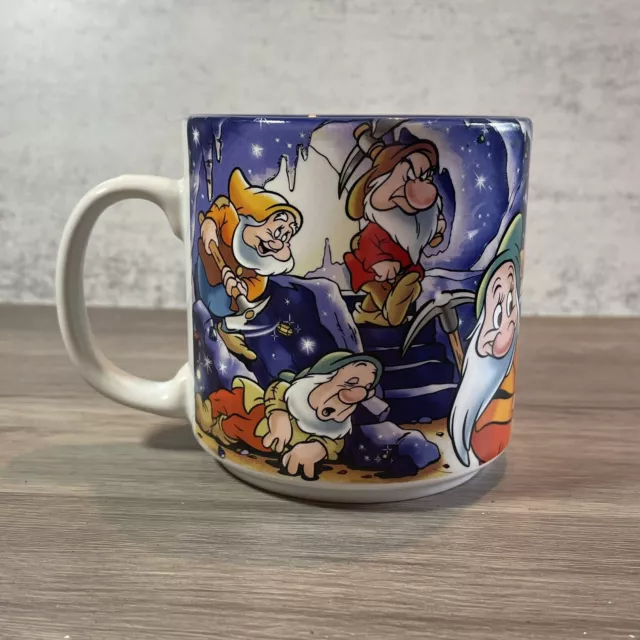 Vintage Walt Disney Company  Snow White Seven Dwarfs Coffee Cup Mug Disney Store