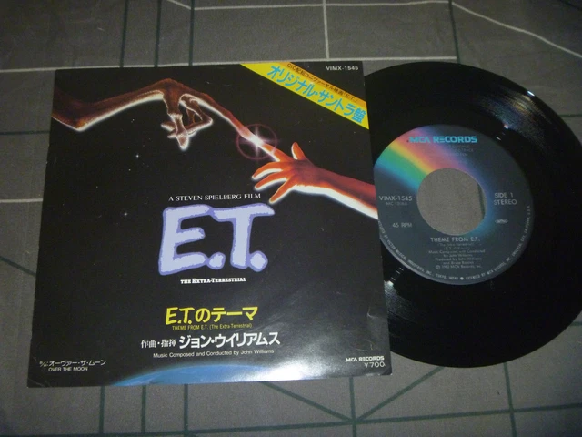 John Williams ‎– Theme From E.T.  Original 1982 Japan release 7"  vinyl