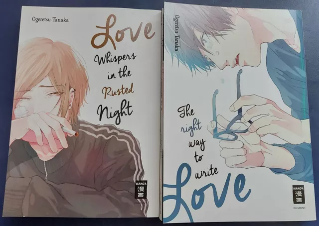 2x einzelne Manga, von Ogeretsu Tanaka (yaoi / boyslove) - Zustand sehr gut