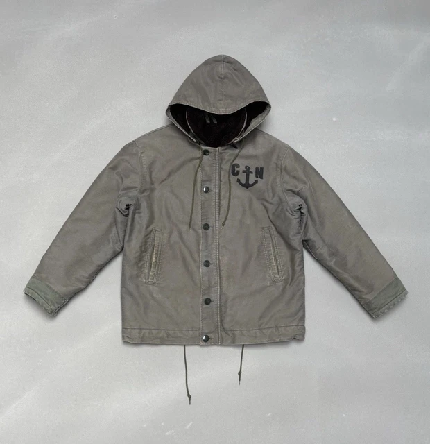 VINTAGE COULANGE MAYENNE french navy army N1 Deck jacket size M