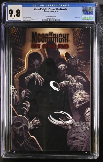 Moon Knight City of the Dead #1 - CGC 9.8 - Key Issue Pepe Larraz Foil Variant