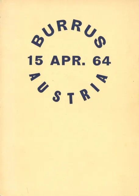 1964 Robson Lowe Auction: The BURRUS Collection Austria