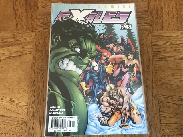 Marvel Comics Lot of 11 issues of Exiles Chris Claremont Direct Editions 2