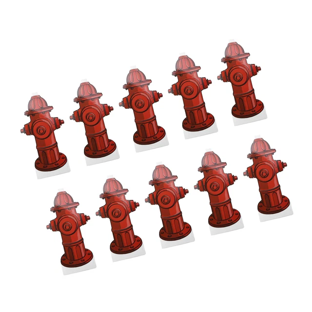 10pcs Dog Pee Pad Trainer Paper Fire Hydrant Shaped Pet Diaper Pad Guide For Zin