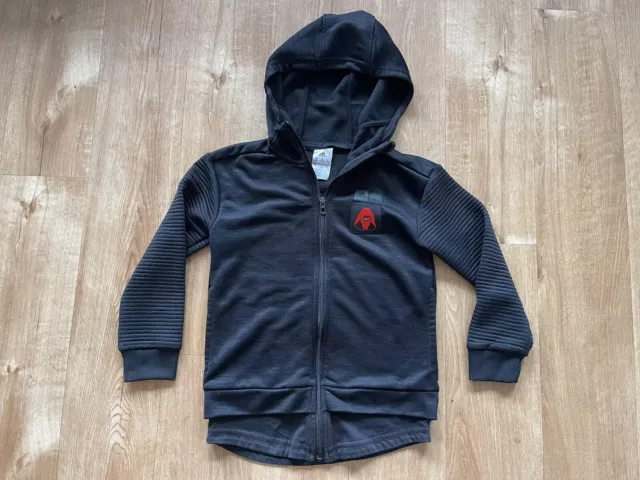 Adidas Star Wars Kylo Ren Full Zip Hood Jacket Youth Large 7-8 Black Red