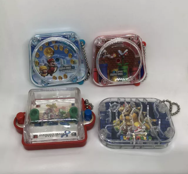 NINTENDO Super Mario Pinball Pachinko Gacha Gachapon Mini Game Keychain Set
