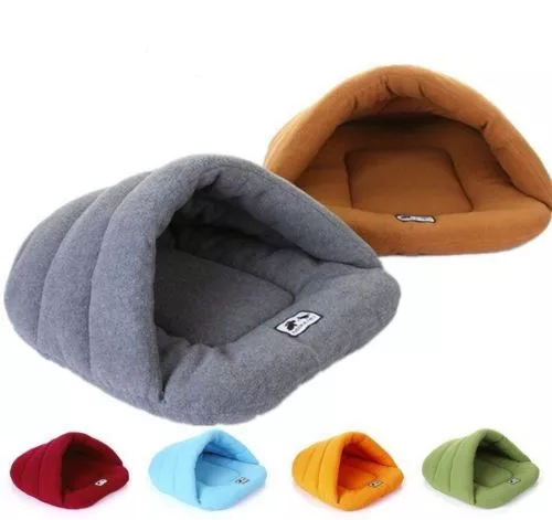 New Warm Pet Dog Cat House Sleeping Bag Sofa Bed House Mat 6colors Size XS-L