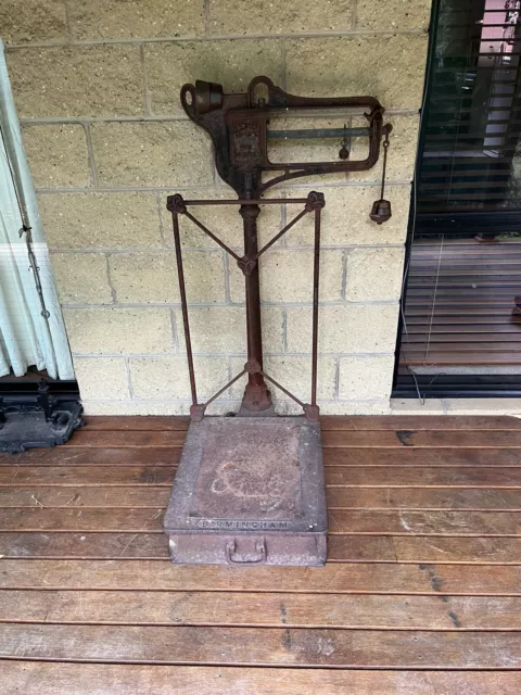 Antique Avery Birmingham Railway Platform Scales Pattern No 132 Size 4 CWT