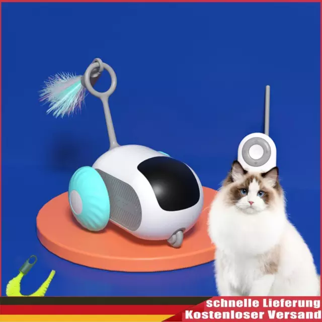 Elektrisches bewegliches Katzenspielzeug Fernbedienung USB-Aufladung intelligent