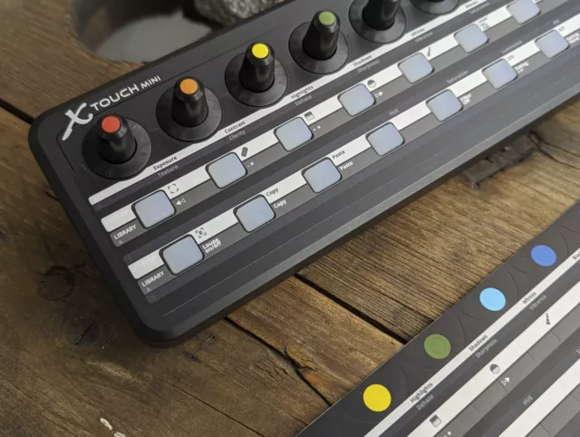 Overlay Folie Behringer x-touch mini Loupedeck Alternative für Lightroom MIDI2LR 2