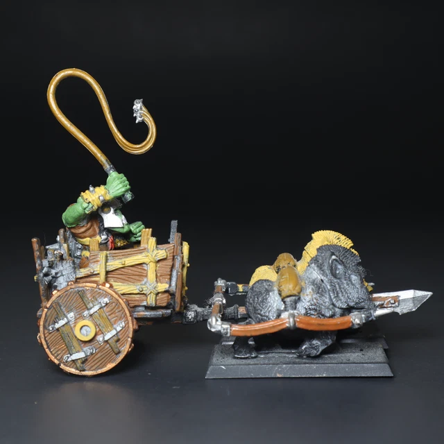 OLD WORLD Orcs and Goblin : Goblin Wolf Chariot - Maxi Rêves OLD WORLD Orcs and Goblin : Goblin Wolf Chariot - Maxi Rêves