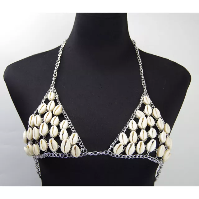 Body Chain Jewelry Harness Women Bikini Chest Necklace Rhinestone