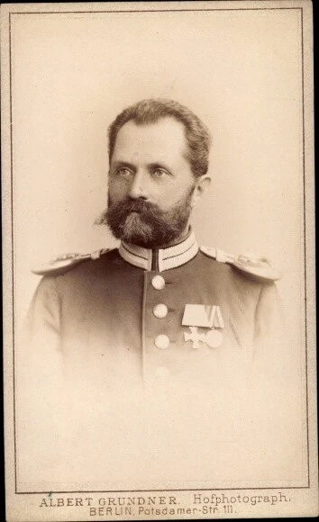 CdV Deutscher Soldat in Uniform, Portrait, Orden, Kaiserzeit,... - 10467102