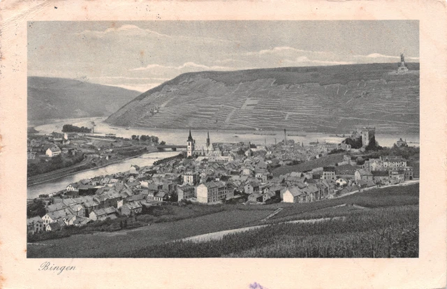 R232123 Bingen. Bingen mit Burg Klopp. Karl Rud. Bremer. Koln. a. Rh. Post Card.