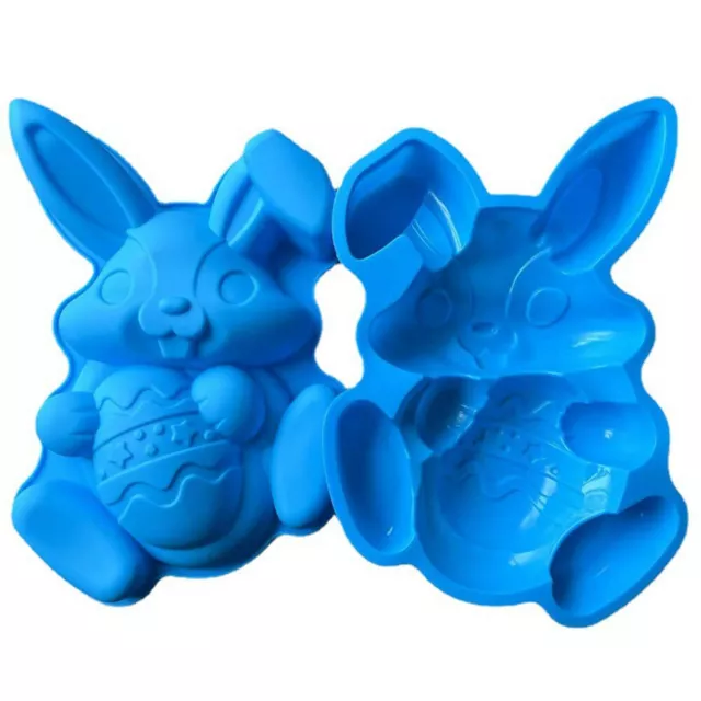 Rabbit Easter Eggs Bunny Chocolate Fondant Cake Mold Silicone Mould Baking Tools