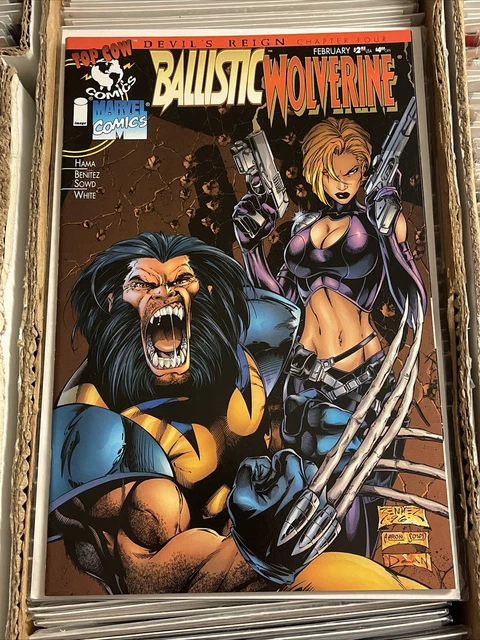 Ballistic Wolverine #1 Devil's Reign 4 Joe Benitez Cover Top Cow Marvel 1997