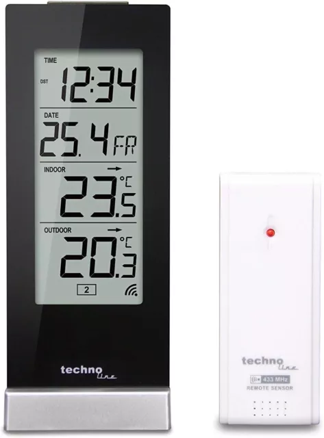 Technotrade Technoline WS 9767 Temperaturstation Innenbereich Digital Schwarz