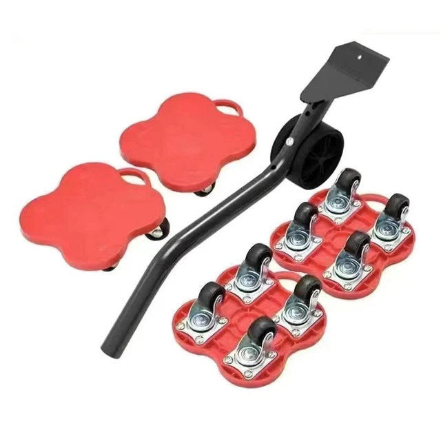 Mobili rotanti in acciaio tri-dolly in movimento con ruote 3 ruote Dolly 6 pollici mobili Dolly