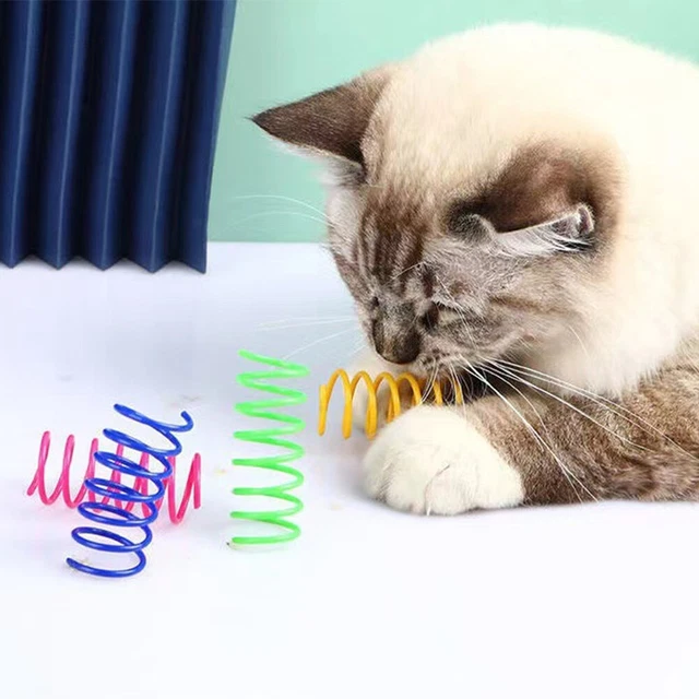 4pcs Pet Supplies Swatting Hunting Home 4 Colors Cat Spring Toy Biting Kill Time 2