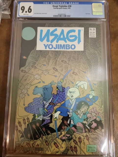 USAGI YOJIMBO # 38 CGC 9.6  WP Fantagraphics Stan Sakai Rare Last Issue!!