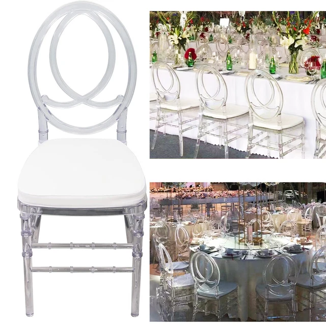 Fohfurniture 32PCS Crystal Chiavari Chair Soft Chair Cushion Party Event Wedding
