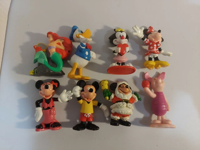 Lot of 8 Disney Mickey Mouse Minnie Mermaid 2-3" PVC Toy Figures 80-90s Applause Lot of 8 Disney Mickey Mouse Minnie Mermaid 2-3" PVC Toy Figures 80-90s Applause