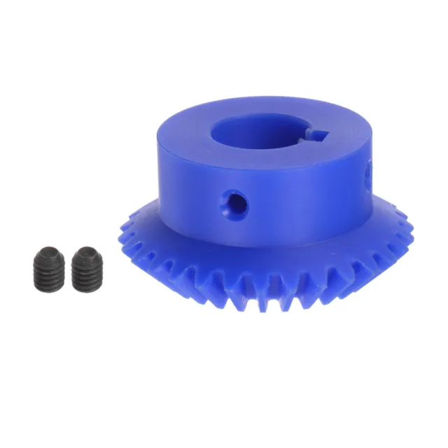 2.0 Modulus 30 Teeth 20mm Inner Hole Plastic Tapered Bevel Gear with Keyway