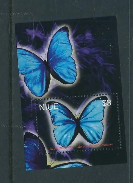Niue SC # 786 Blue Morpho Butterfly .  MNH