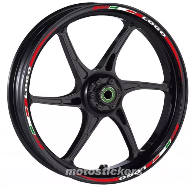 MV AGUSTA F3 800 - Adesivi Cerchi – Kit ruote modello tricolore corto