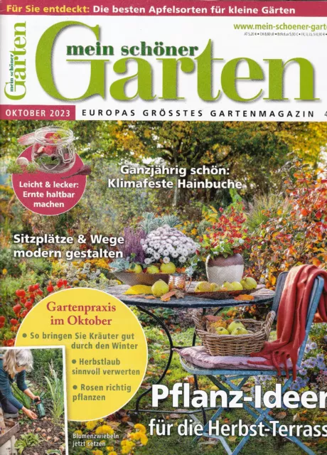 MEIN SCHÖNER GARTEN Oktober 2023 Pflanzen Ideen für die Herbst
