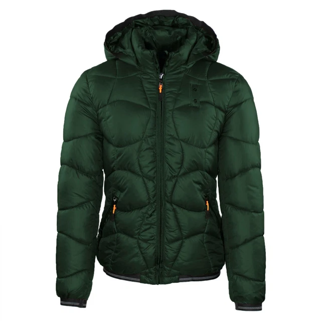 Giubbotto Uomo Verde Invernale Piumino Giubbino con Cappuccio Bomber Slim Fit Co