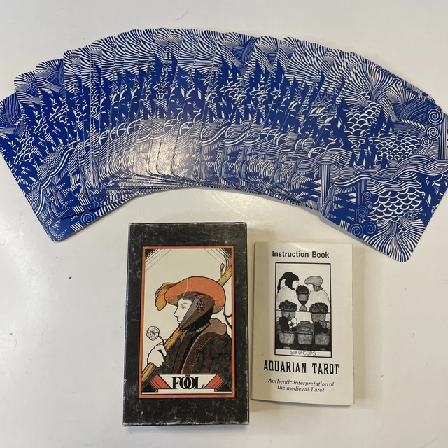 【Vintage】 THE AQUARIAN TAROT THE FOOL Aquarian Tarot by David Palladini - The Fool by aurarcana