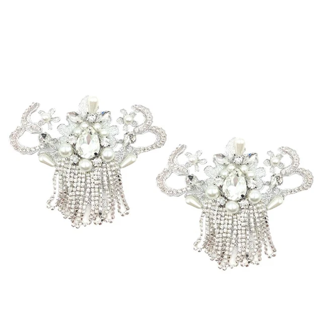 2 Stück Strass Kristall Perlen Schuh Charme Schuh Applique DIY Schuhe Handwerk