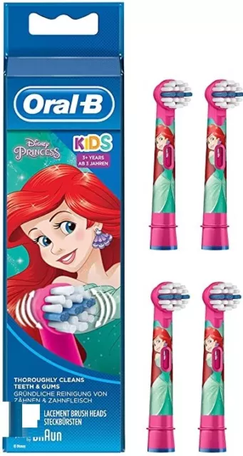 Oral-B Stages Power Kids Disney principess New Electric Toothbrush Heads /Pack 4 2